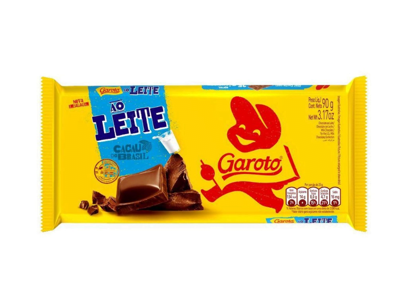 Promoção de Chocolate Garoto ao Leite 90g