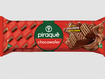 Promoção de Wafer Recheio e Cobertura Chocolate Piraquê Chocowafer Pacote 100,8g