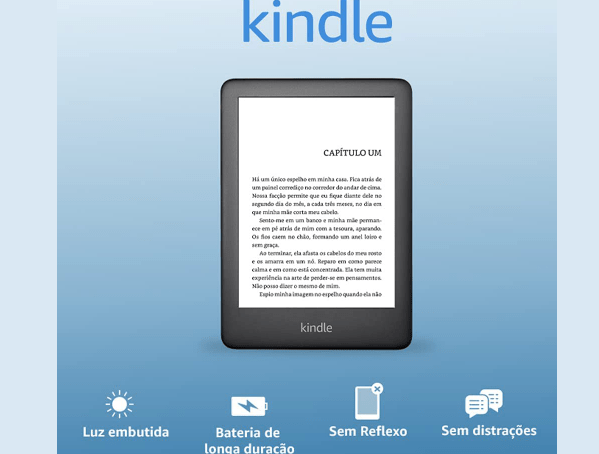 Promoção de Kindle 10a. geração com bateria de longa duração – Cor Preta