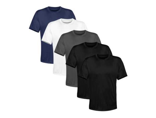 Promoção de Kit 5 Camiseta Masculina Lisa Algodão Qualidade