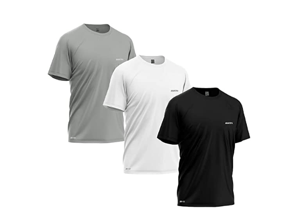 Promoção de Kit 3 Camisetas Dry-fit Mants Clothing Manga Curta Com Estampa Refletiva