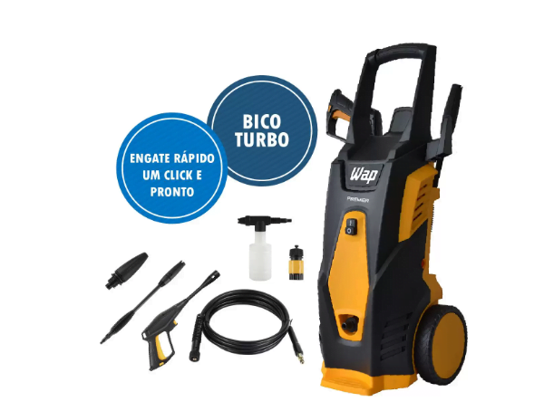 Promoção de Lavadora de Alta Pressão WAP Premier 2600 1800W 2000psi Laranja/Preto – FW004196