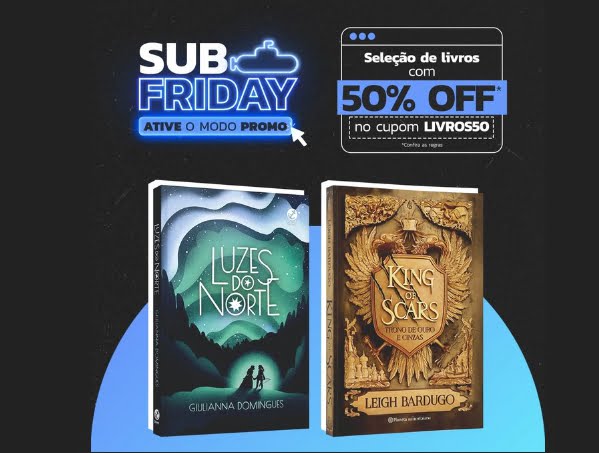 SUB FRIDAY Seleção de livros com 50% OFF