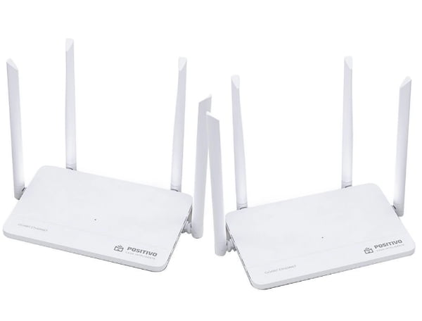 Kit Smart Roteador Mesh Wi-Fi Fast Positivo Casa Inteligente Cobertura De Até 400 M² Beamforming Suporta Até 128 Dispositivos Sem Pontos Cegos Bivolt