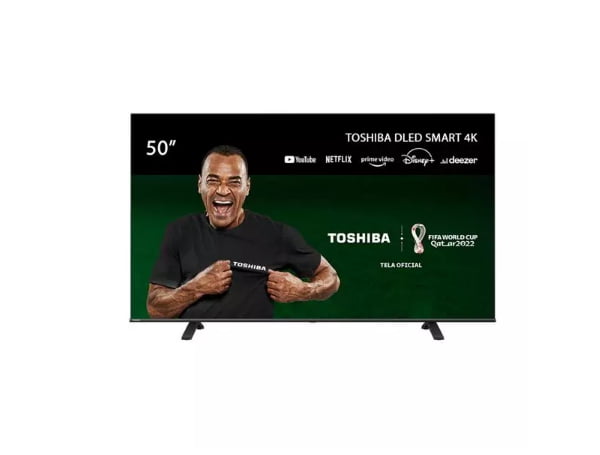 Promoção de Smart TV DLED 50” 4K Toshiba TB012M