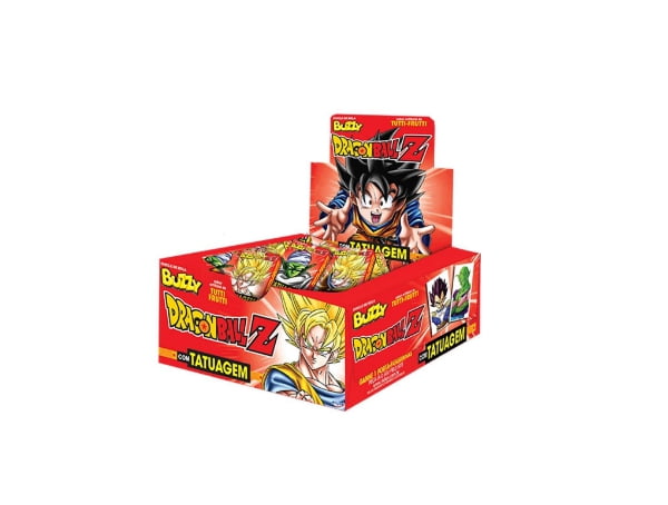 Promoção de Chiclete Dragon Ball Z Tutti Frutti c/100 – Buzzy