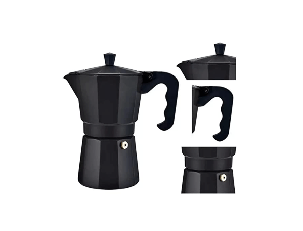 Promoção de Cafeteira Italiana Alumínio 6 Xícara 300ML Verona Preto Brinox