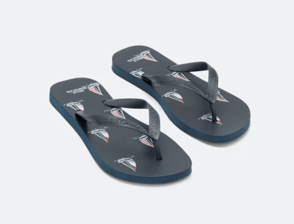 Promoção de Chinelo De Dedo Com Estampa De Barco Náuticos Azul