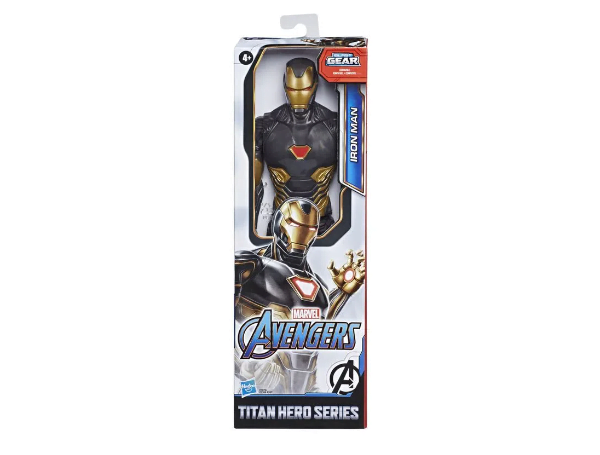 Promoção de Figura Articulada 30 Cm Titan Heroes Disney Marvel Avengers Iron Man Black Suit Hasbro