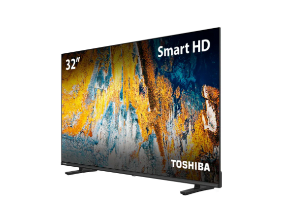 Smart TV QLED 32” HD Toshiba 32V35LS VIDAA 2 HDMI 2 USB Wi-Fi TB016M