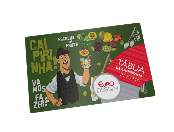 Tábua de Vidro para Caipirinha Bartender 22 cm Euro TBC0359