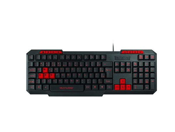 Promoção de Teclado Gamer Com Hotkeys Multimidia Slim TC242