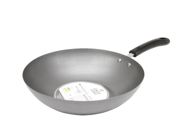 Promoção de Frigideira Wok 30cm Antiaderente Casa do Chef Cinza