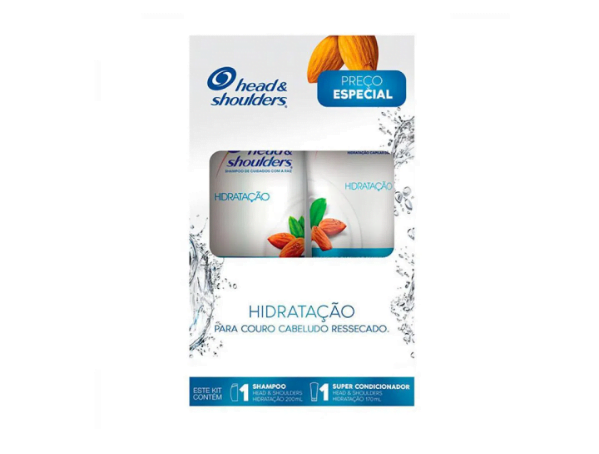 Promoção de KIT HEAD AND SHOULDERS HIDRATAÇÃO SHAMPOO 200ML + CONDICIONADOR 170ML