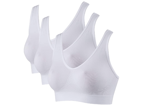 Promoção de Kit 3 Tops Alças Largas Seamless Hanes Feminino