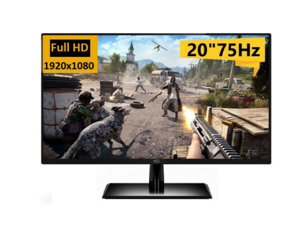 Promoção de Monitor Gamer LED 19.5″ Full HD 75Hz Widescreen HDMI modo jogo VESA HQ 20G75FHD-B