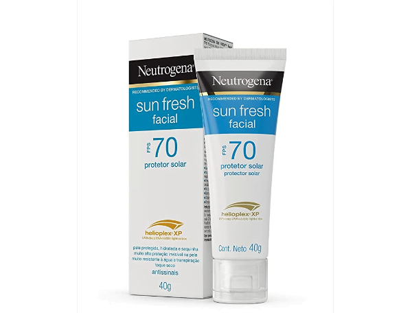 Promoção de Neutrogena Sun Fresh Facial Fps 70 40G