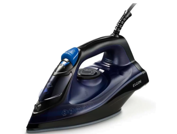 Promoção de Ferro a Vapor Iron Glide Elgin 220V FVA2002 Preto e Azul