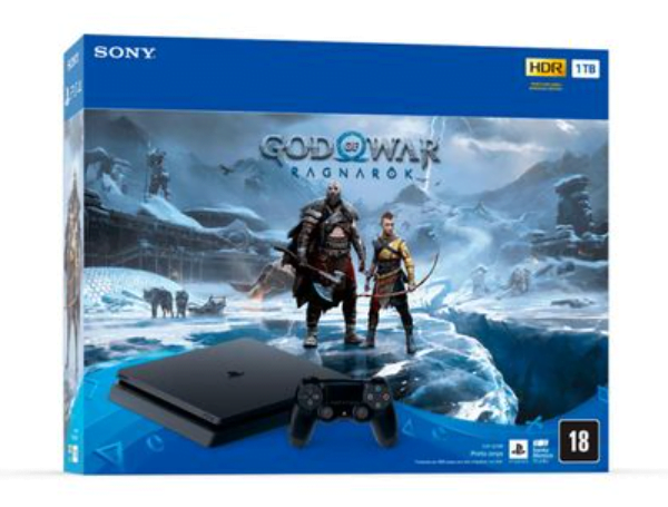 Promoção de Console Playstation 4 1TB + Jogo God Of War Ragnarok