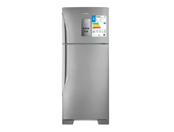 Promoção de Geladeira/Refrigerador Panasonic 435 Litros NR-BT51PV3, Frost Free, 2 Portas, Econavi, Aço Escovado