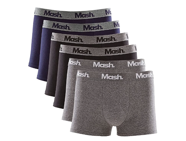 Promoção de Kit 6 Cuecas Boxer Algodão Mash Masculino