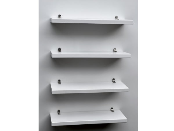 Promoção de Kit Prateleiras decorativas 100% MDF cor BRANCO 30x10x1,5cm + Suporte de instalação resistente