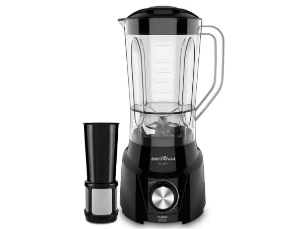 Liquidificador Britânia BLQ970P Turbo 900w 2,6 Litros Preto