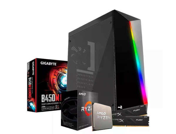 Promoção de Pc Gamer Enifler B450m Shard AMD Ryzen 5 5600g, 16GB RAM, SSD 240Gb NVME