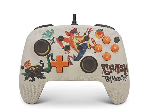 Controle com Fio PowerA Enhanced Crash Bandicoot – Nintendo Switch