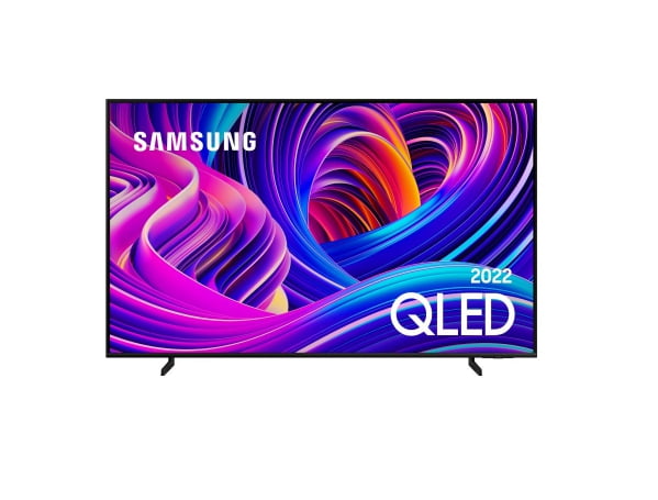 Promoção de Smart TV Samsung 55″ QLED 4K QN55Q60BAGXZD 2022 Tecnologia de Pontos Quânticos Som em Movimento