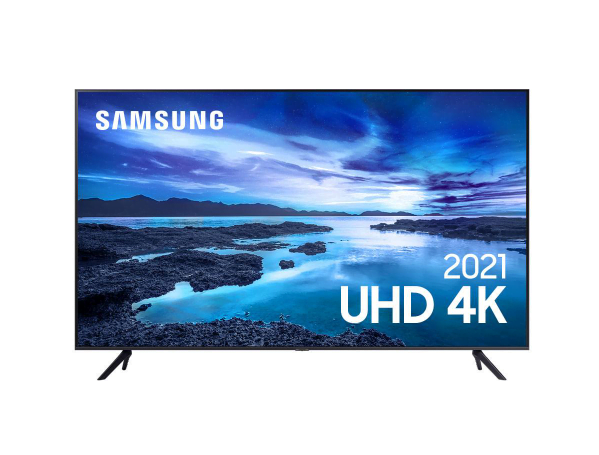 Smart TV Samsung UHD Processador Crystal 4K 58AU7700 Tela sem limites Visual Livre de Cabos 58″