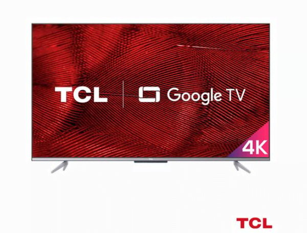 Smart Tv 4k Tcl Qled 55” Com Google Tv, Dolby Vision, Bluetooth E Wi-fi -  55c825