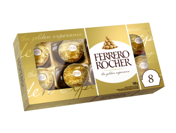 Promoção de Bombom Ferrero Rocher 8 Unidades