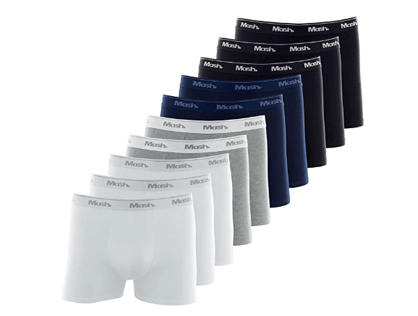 Promoção de Kit 10 Cuecas Boxer Algodão Mash Masculina P / GG