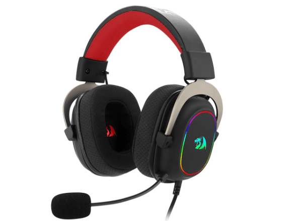 Promoção de Headset Gamer Redragon Zeus X Chroma Mk.II RGB H510-RGB Surround 7.1 USB Drivers 53MM Preto/Vermelho