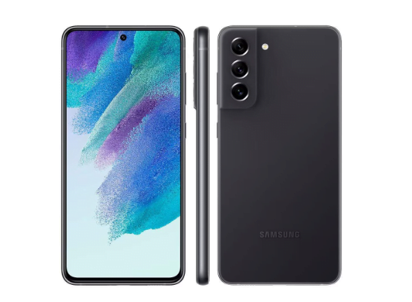 Promoção de Smartphone Samsung Galaxy S21 FE Preto 5G 128GB 6GB RAM  Android 11 e Processador Octa-Core + Carregador